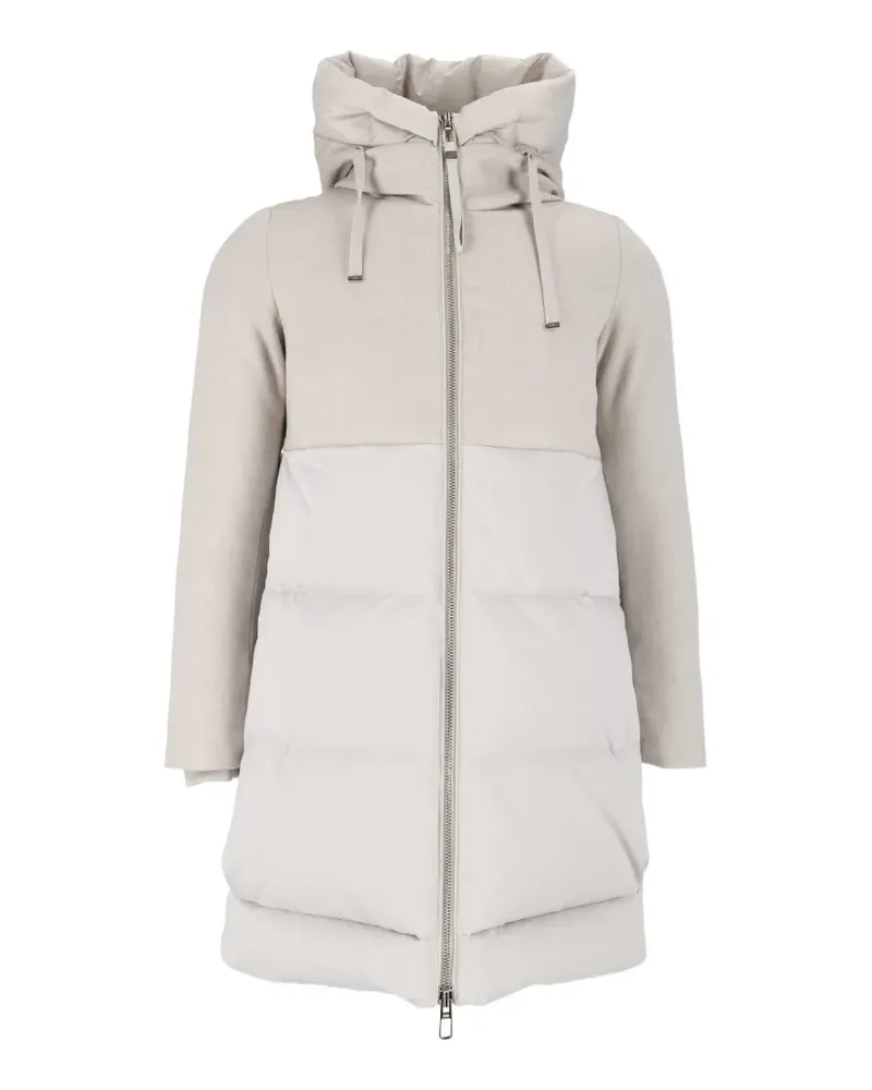 DUNO Talia hooded quilted down jacket - Grau Grau