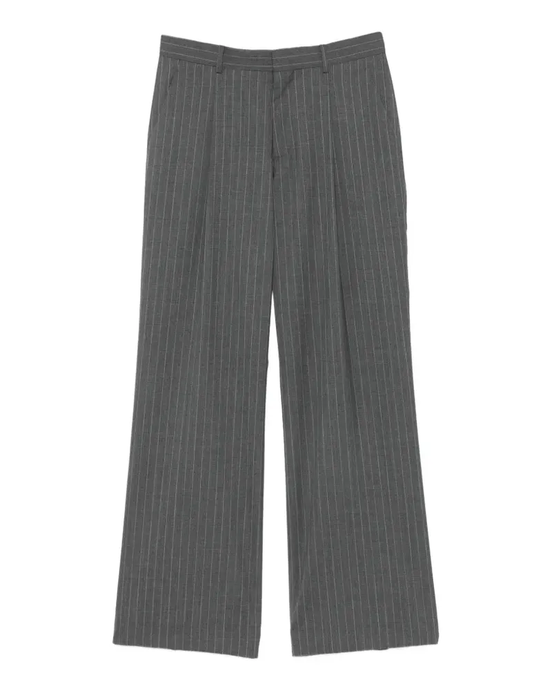 Sandro Bundfaltenhose mit Nadelstreifen - Grau Grau