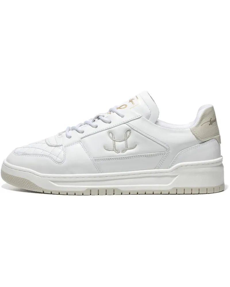 Leandro Lopes Gesteppte Sneakers - Weiß Weiß