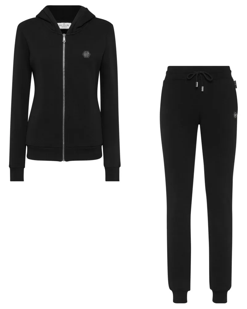 Philipp Plein Gothic Plein Jogginganzug (2er-Set) - Schwarz Schwarz