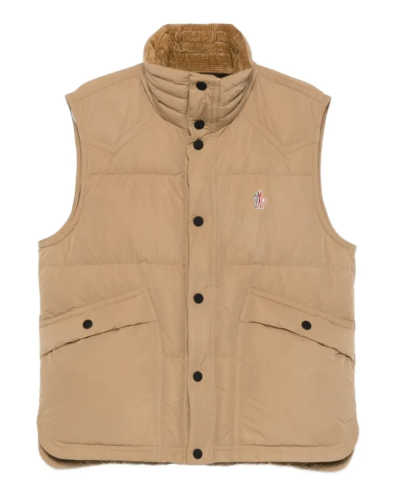 Moncler Evans Steppweste mit Stehkragen - Nude Nude