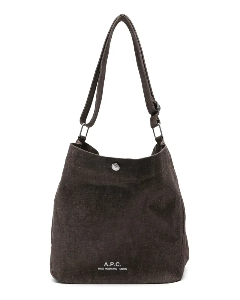 A.P.C. Besace Journal shoulder bag - Braun Braun