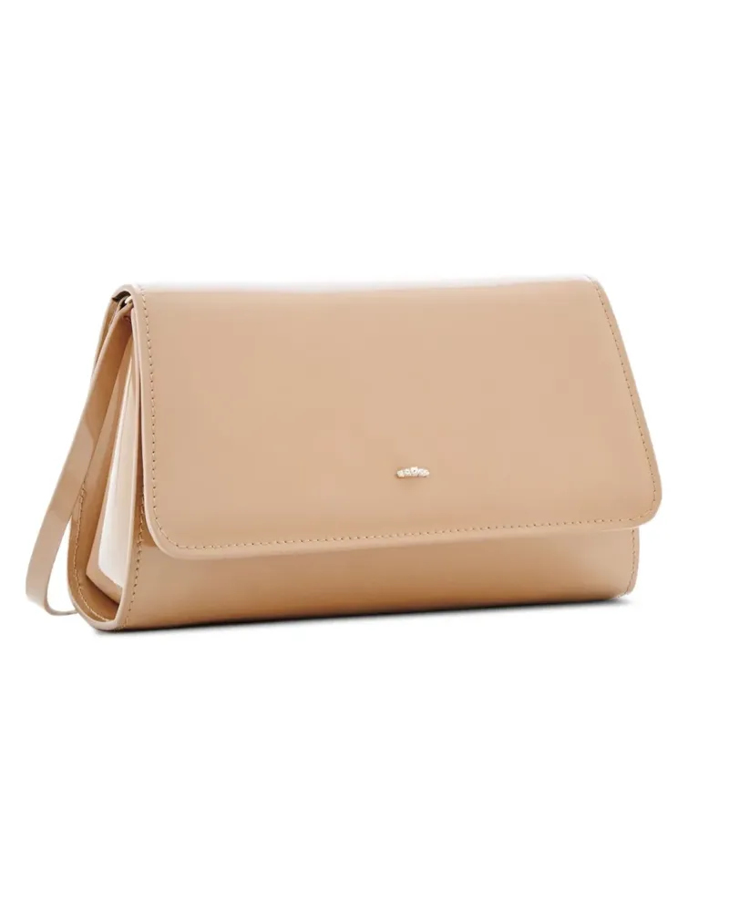 Giuseppe Zanotti Mini Cleopatra Clutch aus Lackleder - Braun Braun