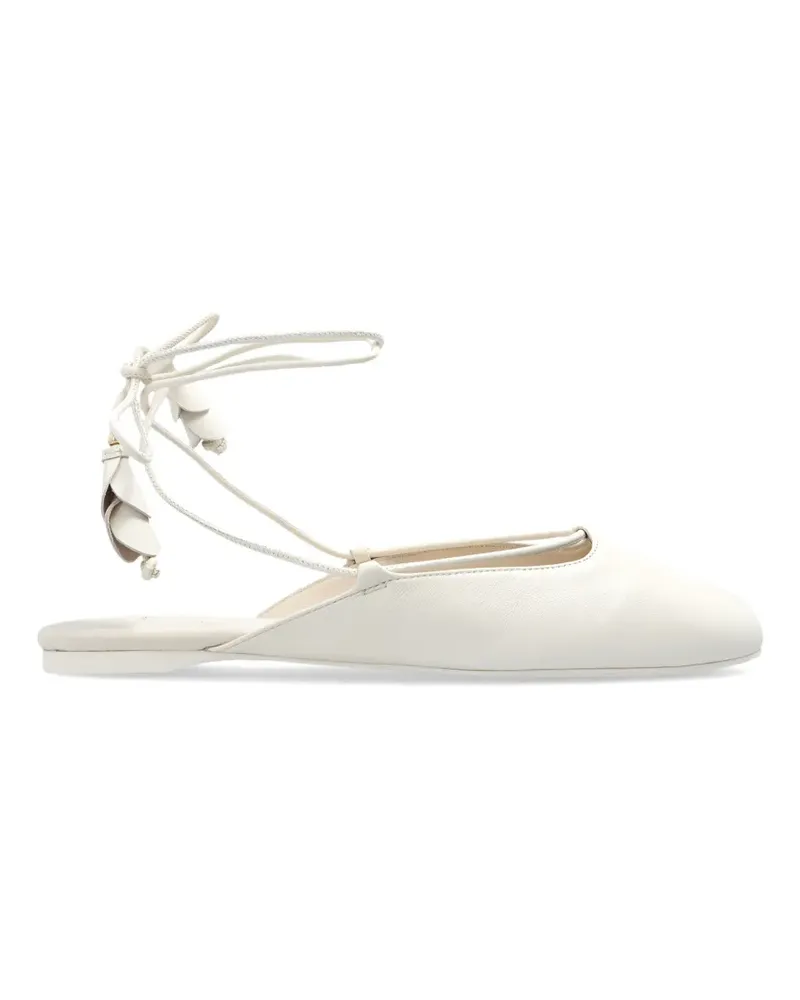 Kate Spade Eloise lace-up mules - Nude Nude