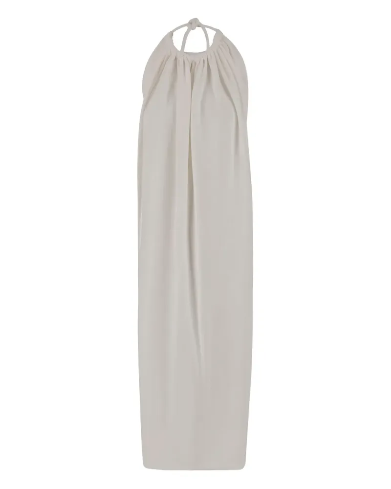 SPORTMAX Midikleid mit Neckholder - Weiß Weiß