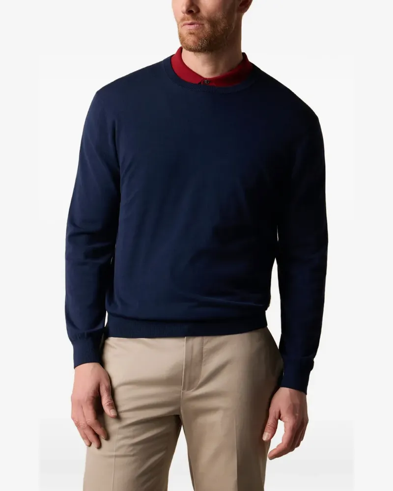 Brooks Brothers Gerippter Pullover - Blau Blau