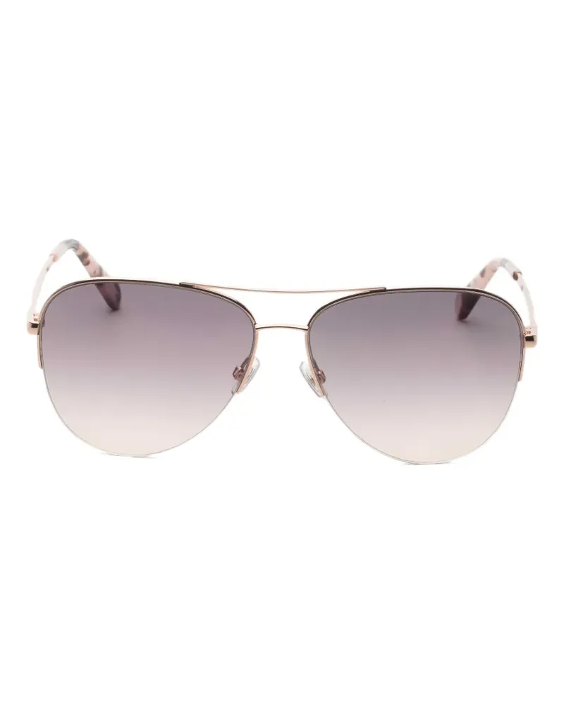 Fossil pilot-frame sunglasses - Gold Gold