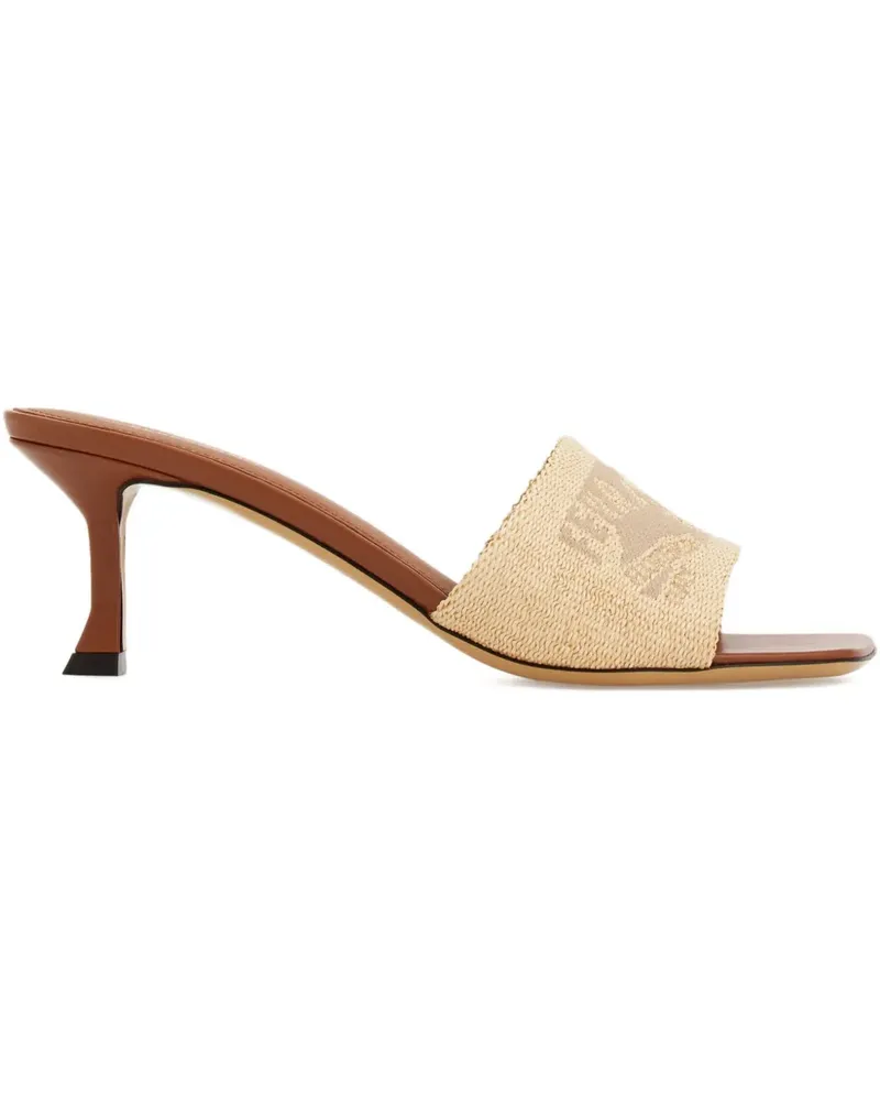 Ferragamo Venna Mules 55mm - Nude Nude