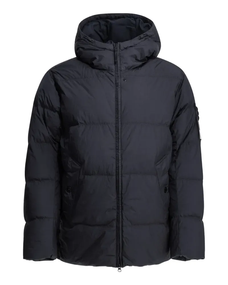 Stone Island 4100037 NY Daunenjacke mit Knitteroptik - Blau Blau