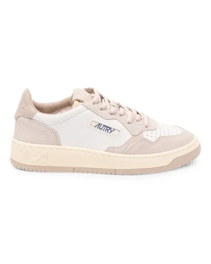 AUTRY panelled leather sneakers - Nude Nude