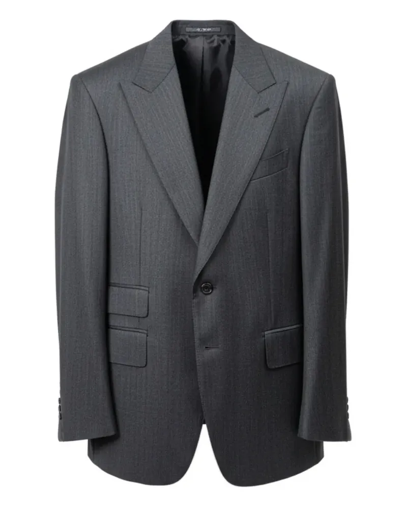 Tom Ford Einreihiger Anzug - Grau Grau
