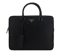 Aktentasche mit dreieckigem Logo - Schwarz