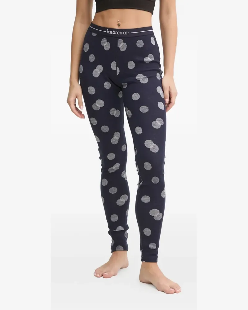 Icebreaker Gepunktete Leggings - Blau Blau