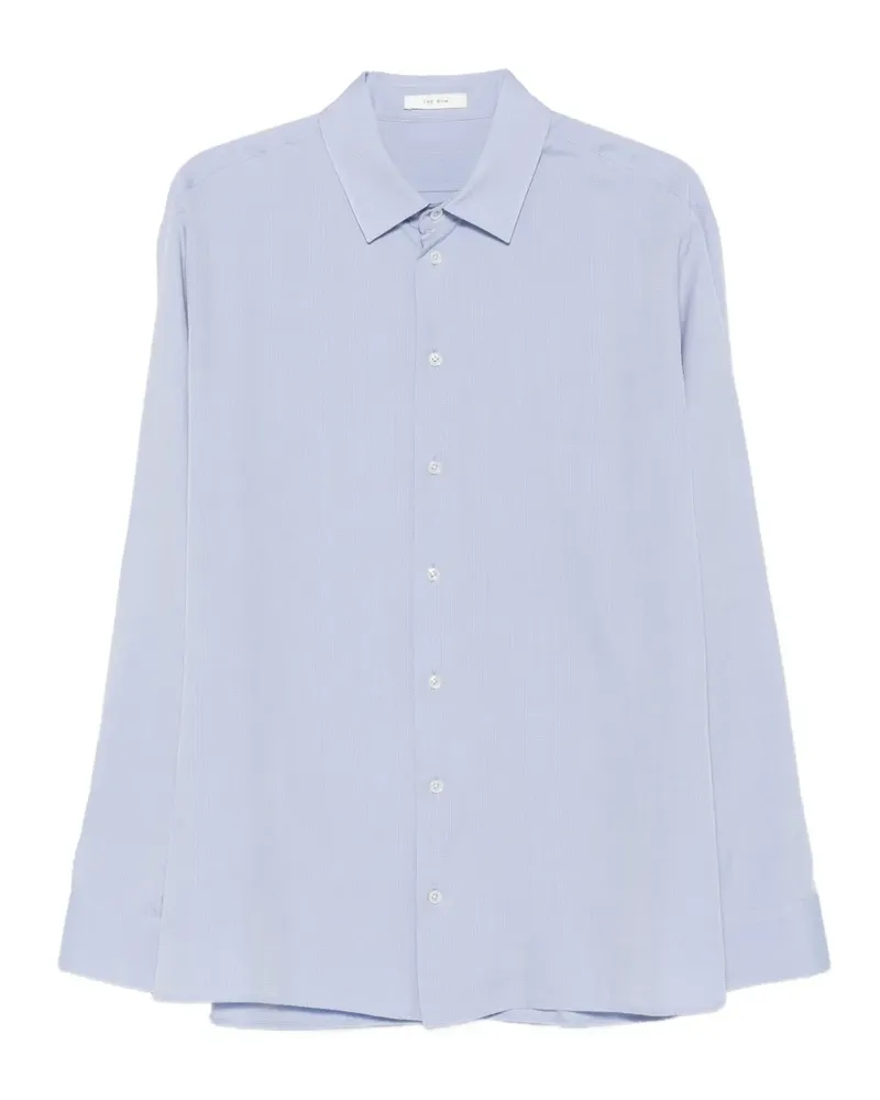 The Row Paxon long-sleeve button-up shirt - Blau Blau