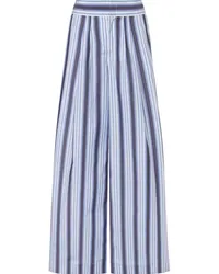 Alberta Ferretti Hose mit weitem Bein Blau