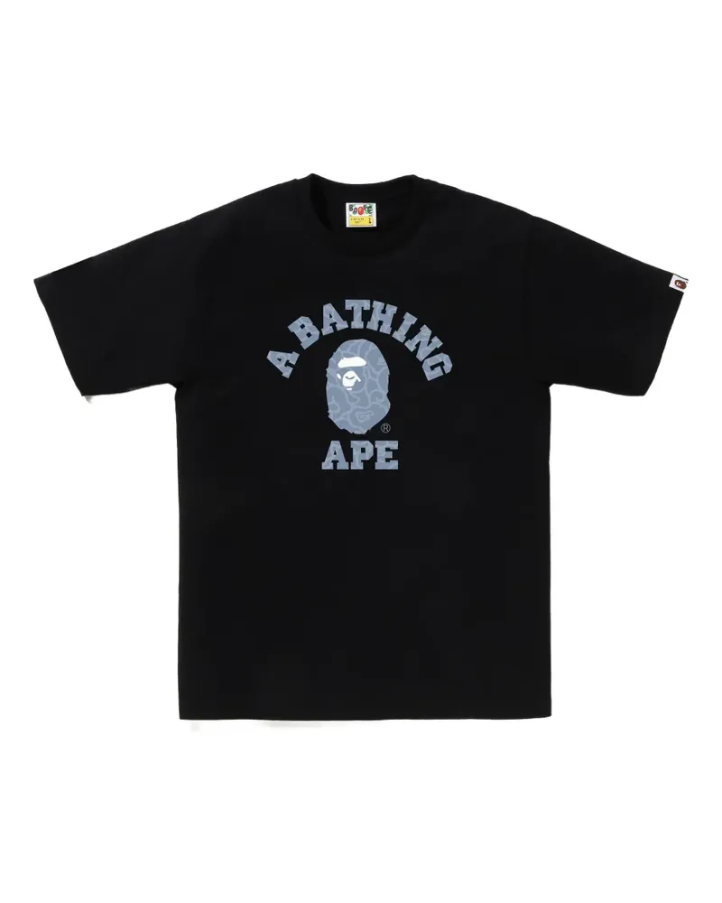 BAPE T-Shirt mit Logo-Print - Schwarz Schwarz