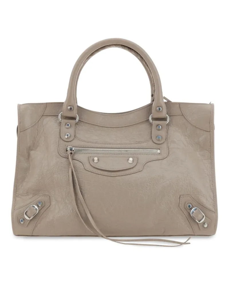 Balenciaga Mittelgroße Le City Tote Bag - Nude Nude