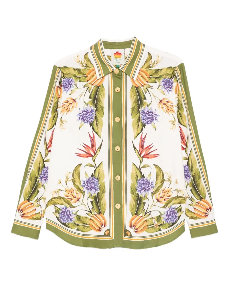 FARM Rio Sand Tropical floral-print shirt - Weiß Weiß