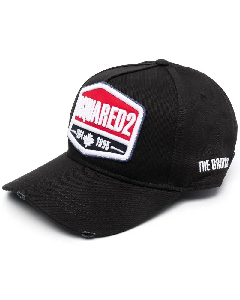 Dsquared2 Baseballkappe mit Logo-Stickerei - Schwarz Schwarz