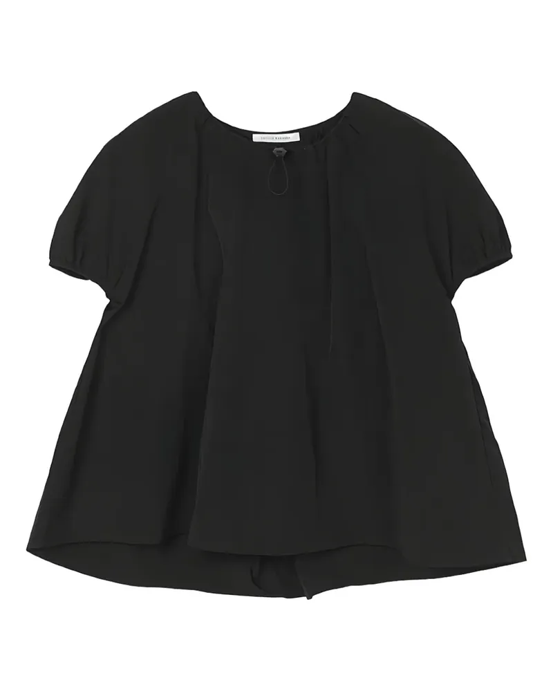 Cecilie Bahnsen T-Shirt mit Rüschendetail - Schwarz Schwarz