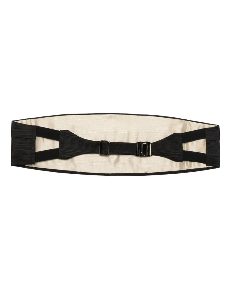 Tom Ford pleated cummerbund belt - Schwarz Schwarz