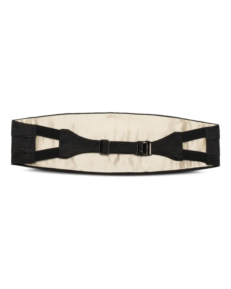 Tom Ford pleated cummerbund belt - Schwarz Schwarz