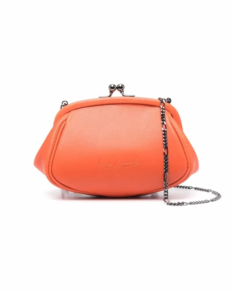 Yohji Yamamoto Portemonnaie mit Lederrahmen - Orange Orange