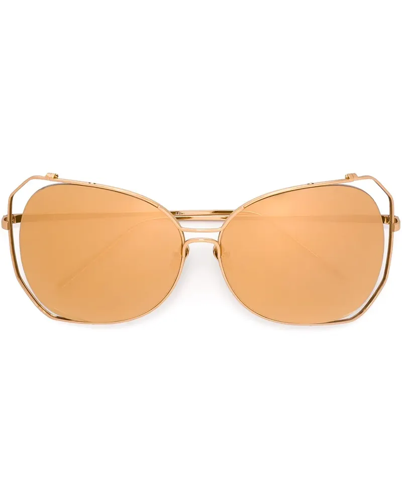 Linda Farrow 399' Sonnenbrille - Metallic Metallic