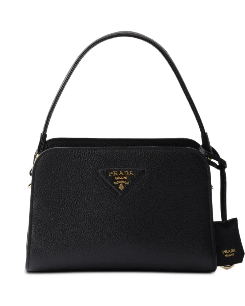 Prada Mini Handtasche aus Leder - Schwarz Schwarz