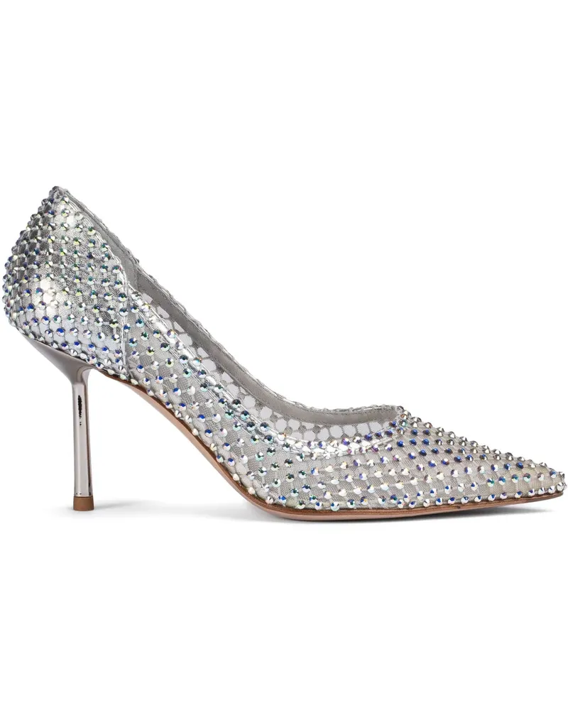 Le Silla Gilda Pumps 80mm - Silber Silber