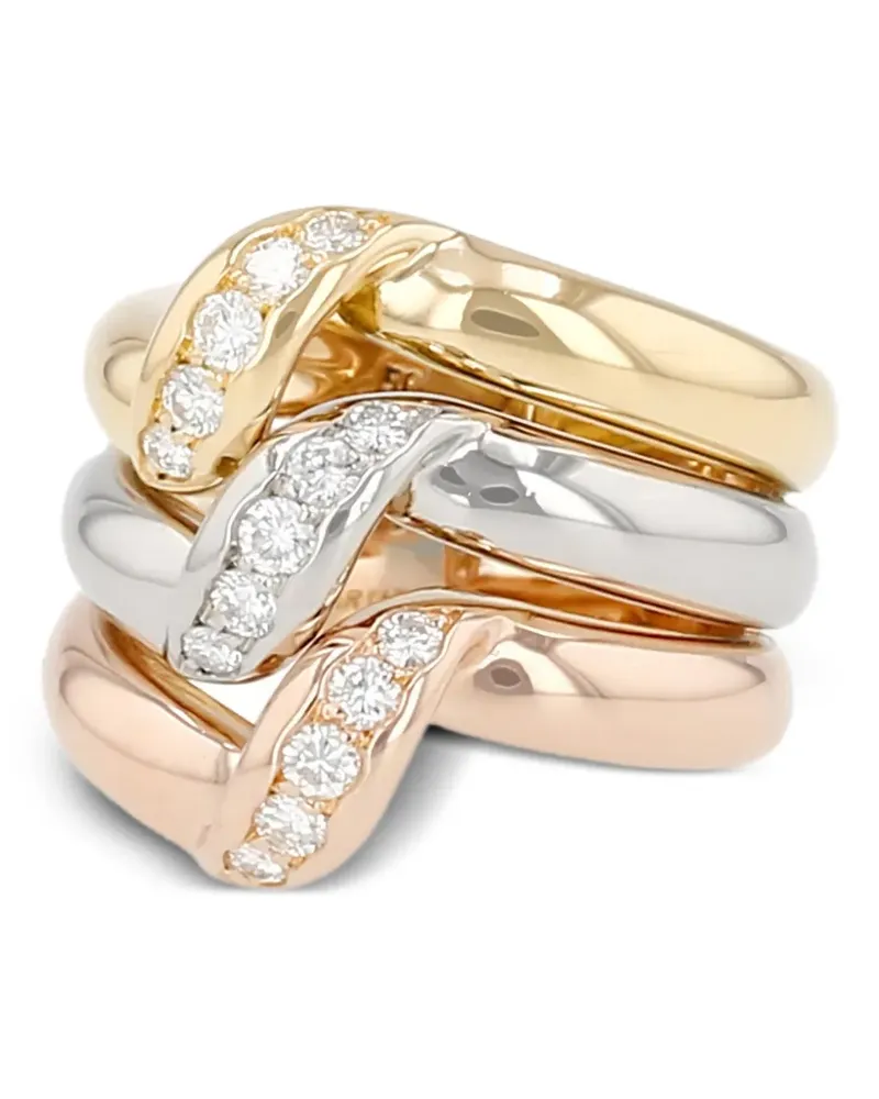 Cartier 1993 diamond-embellishment ring - Gold Gold