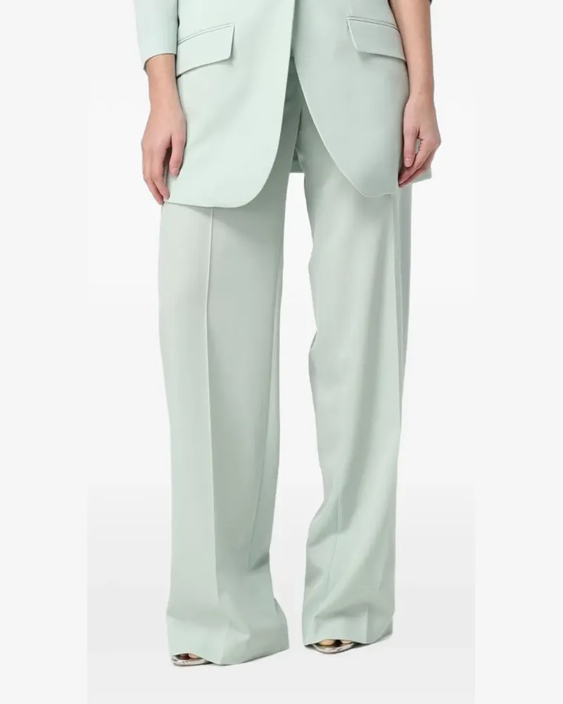 Stella McCartney Weite Hose mit Bügelfalten - Grün Grün
