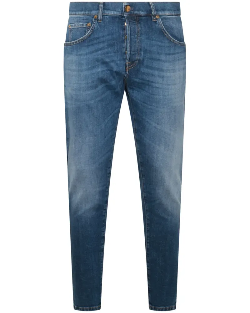 PT TORINO Skinny-Jeans mit Logo-Patch - Blau Blau