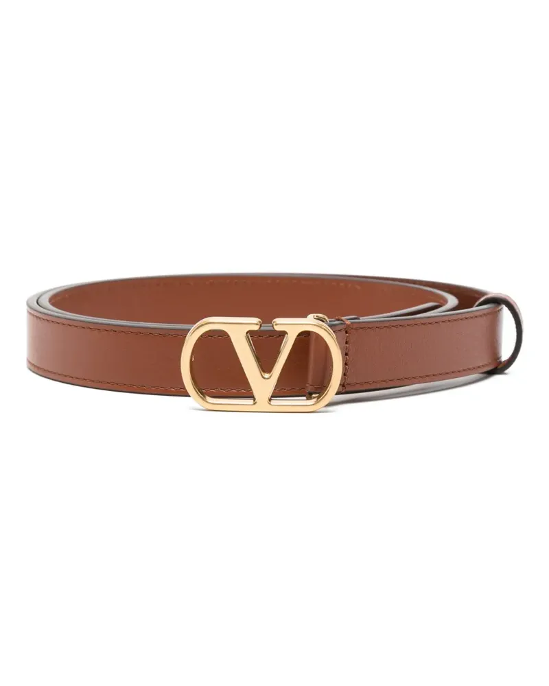 Valentino Garavani VLogo Signature Gürtel aus Leder - Braun Braun