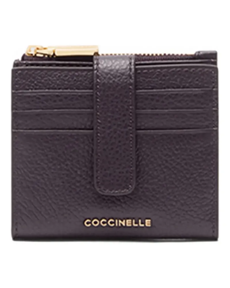 Coccinelle Metallic-Portemonnaie mit Reißverschluss - Violett Violett