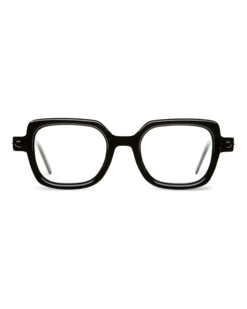 KUBORAUM P2 Brille mit eckigem Gestell - Schwarz Schwarz