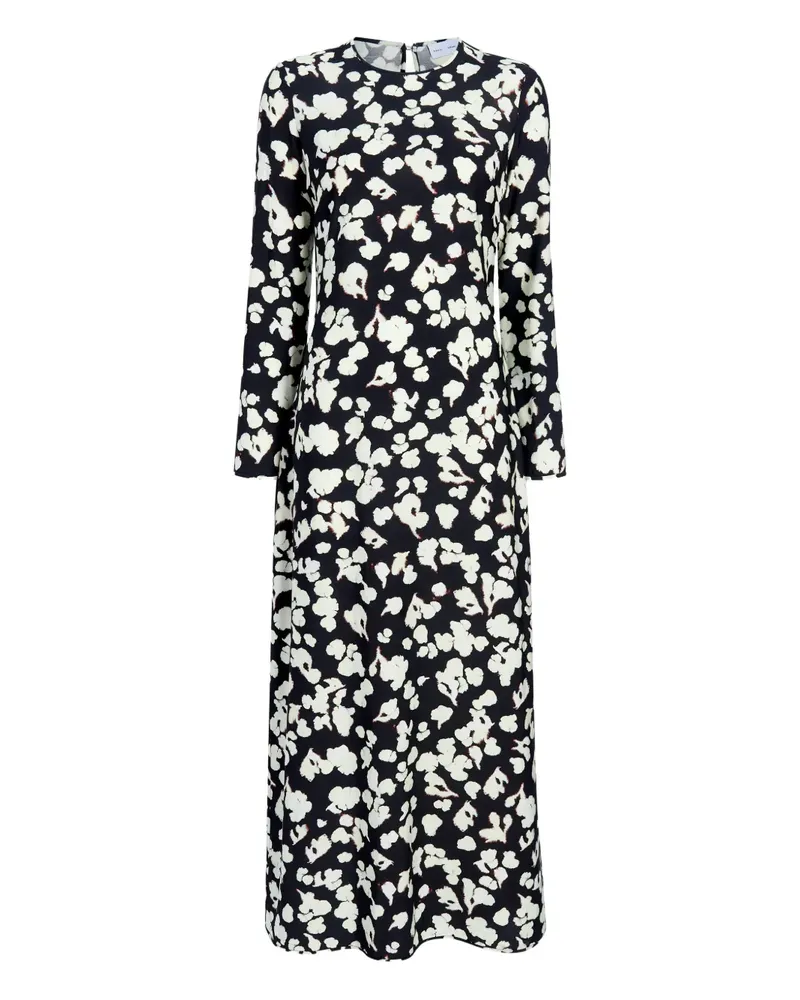 Proenza Schouler Waverly Kleid mit Blumen - Schwarz Schwarz