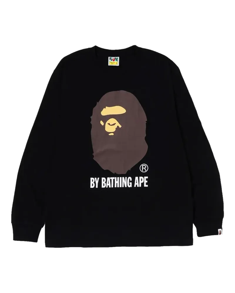 BAPE logo-print sweatshirt - Schwarz Schwarz