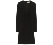 Mattes Minikleid - Schwarz