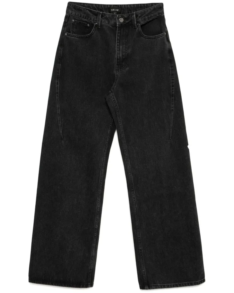 Tout a Coup Jeans mit geradem Bein - Schwarz Schwarz
