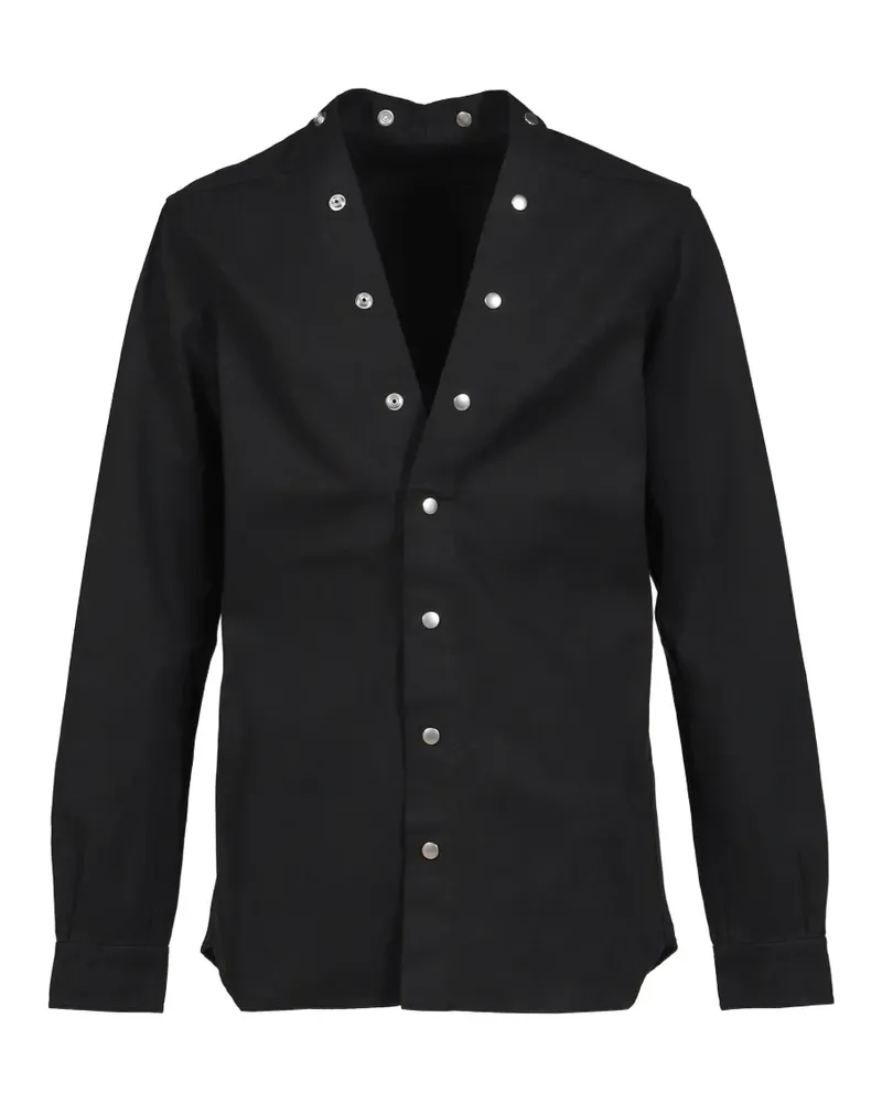 DRKSHDW by Rick Owens Larry Hemd mit V-Ausschnitt - Schwarz Schwarz