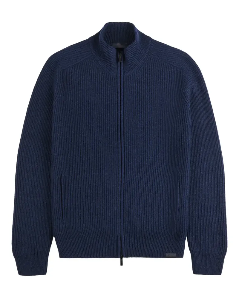 Fay zip funnel-neck sweater - Blau Blau