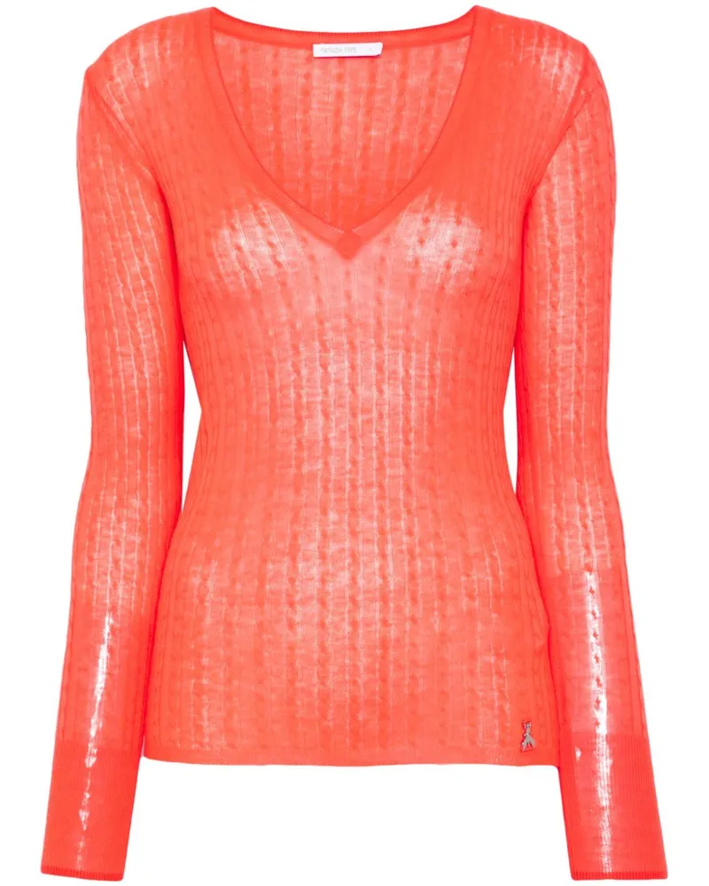 Patrizia Pepe Gestricktes Oberteil - Orange Orange