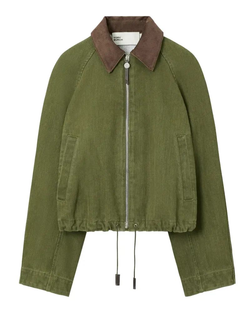 Tory Burch Bomberjacke im Jeans-Look - Grün Grün
