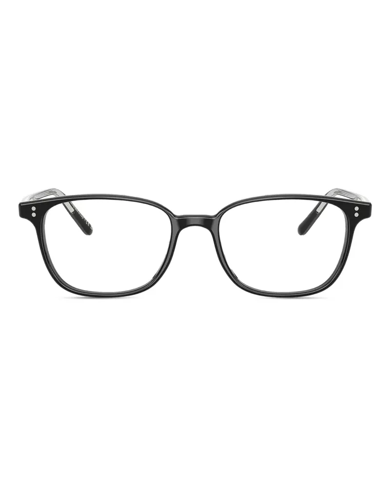 Oliver Peoples Maslon Brille mit eckigem Gestell - Schwarz Schwarz