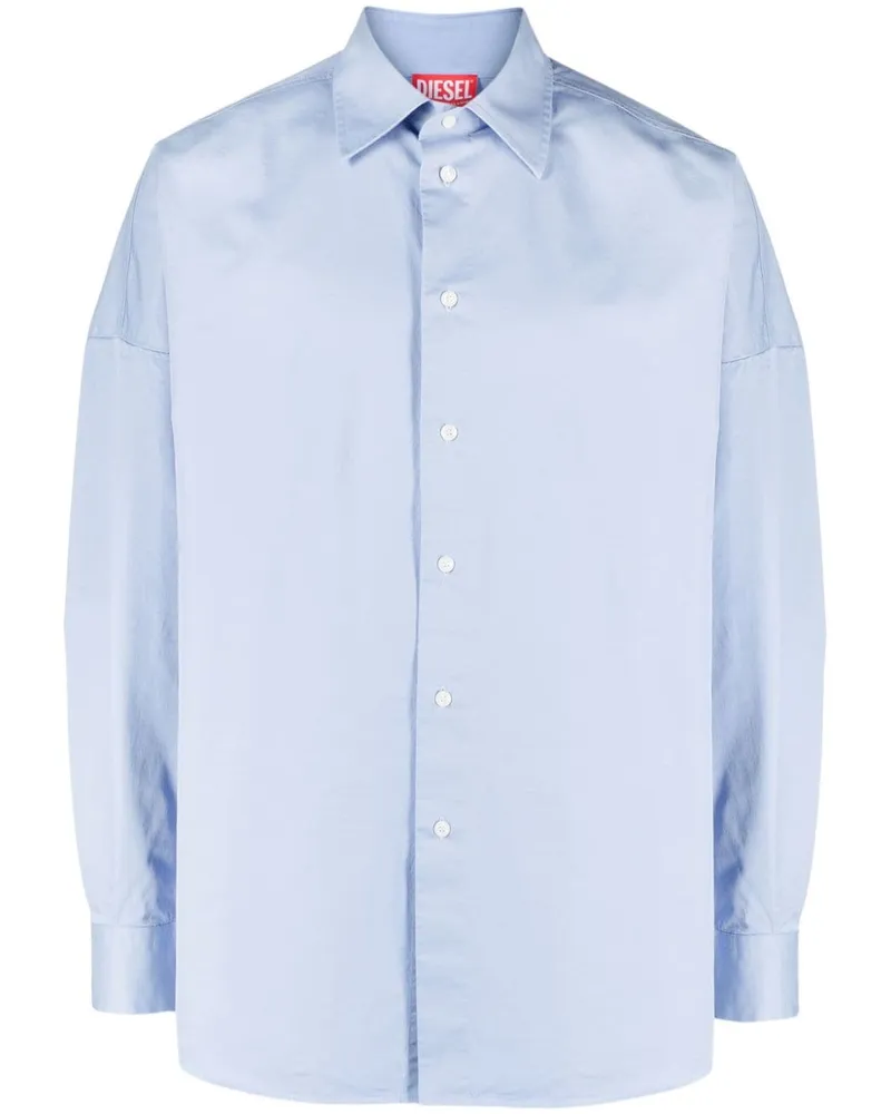 Diesel S-Limo-Logo Hemd - Blau Blau