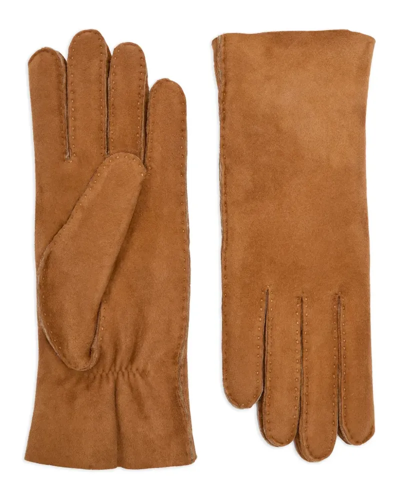 Agnelle suede gloves - Braun Braun