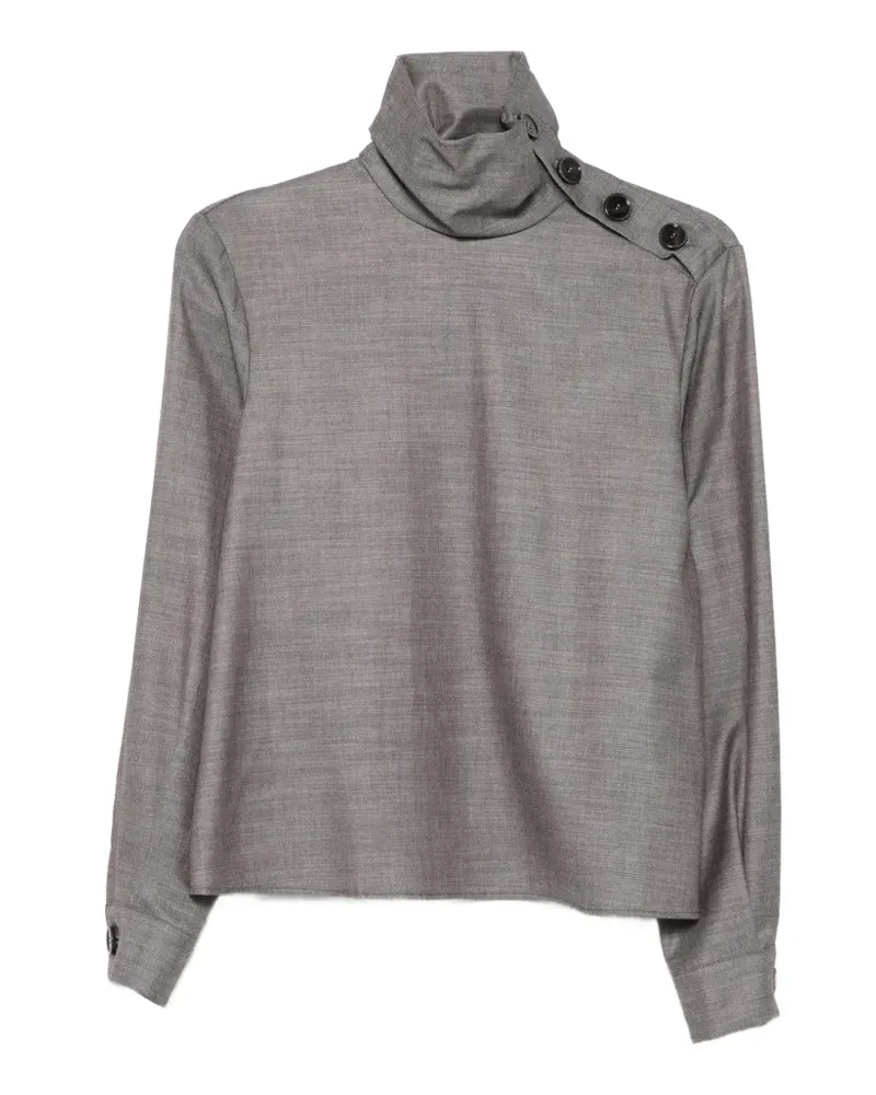 Patrizia Pepe Bluse mit Knöpfen - Grau Grau