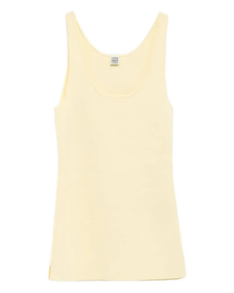 Totême Geripptes Trägershirt - Nude Nude