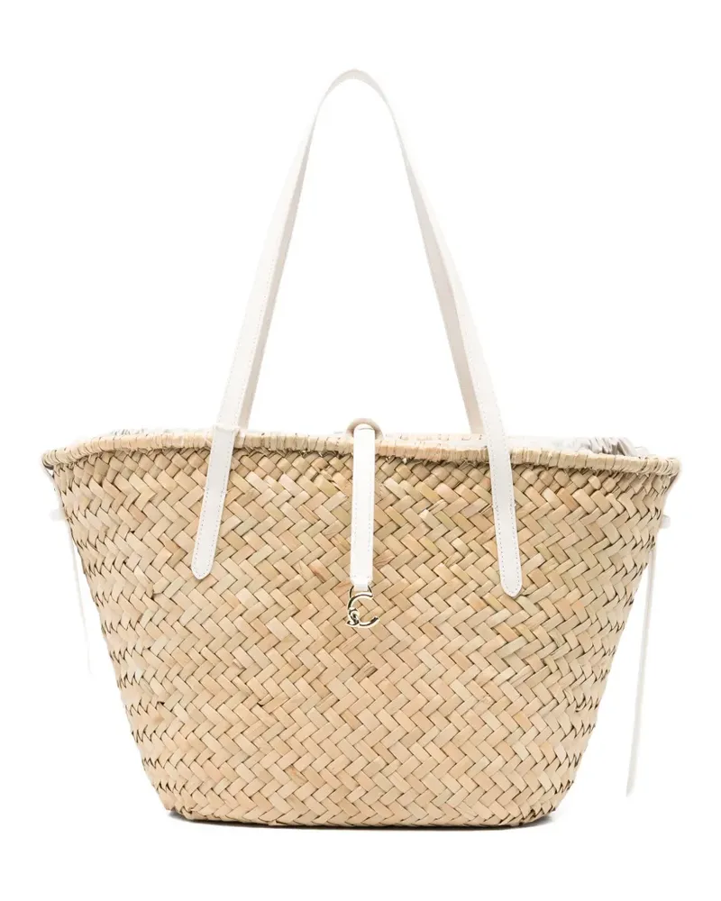 Coccinelle Schultertasche mit Kordelzug - Nude Nude